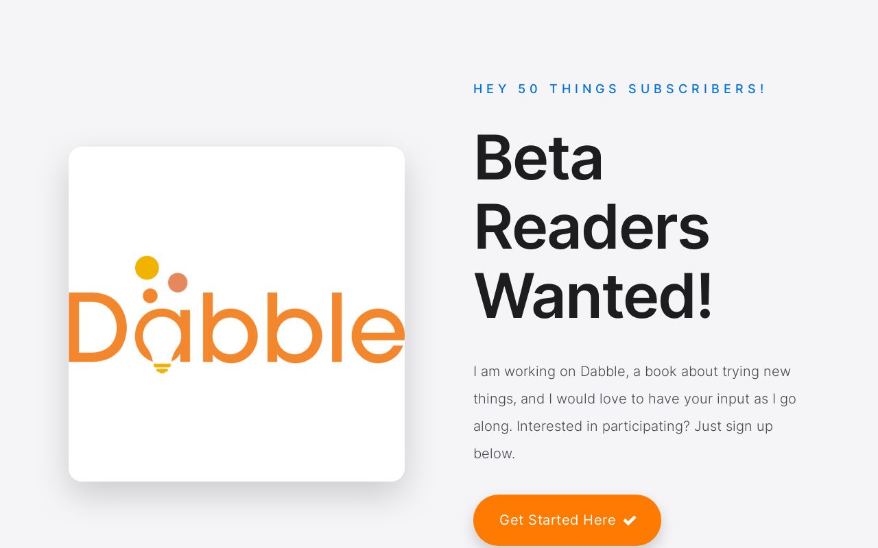 Dabble Beta Readers Wanted
